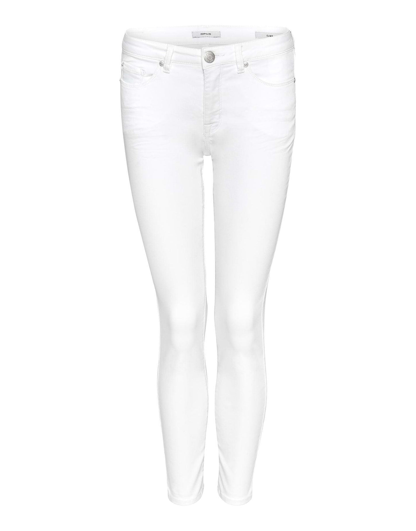 Opus Damen Jeans Elma clear weiß