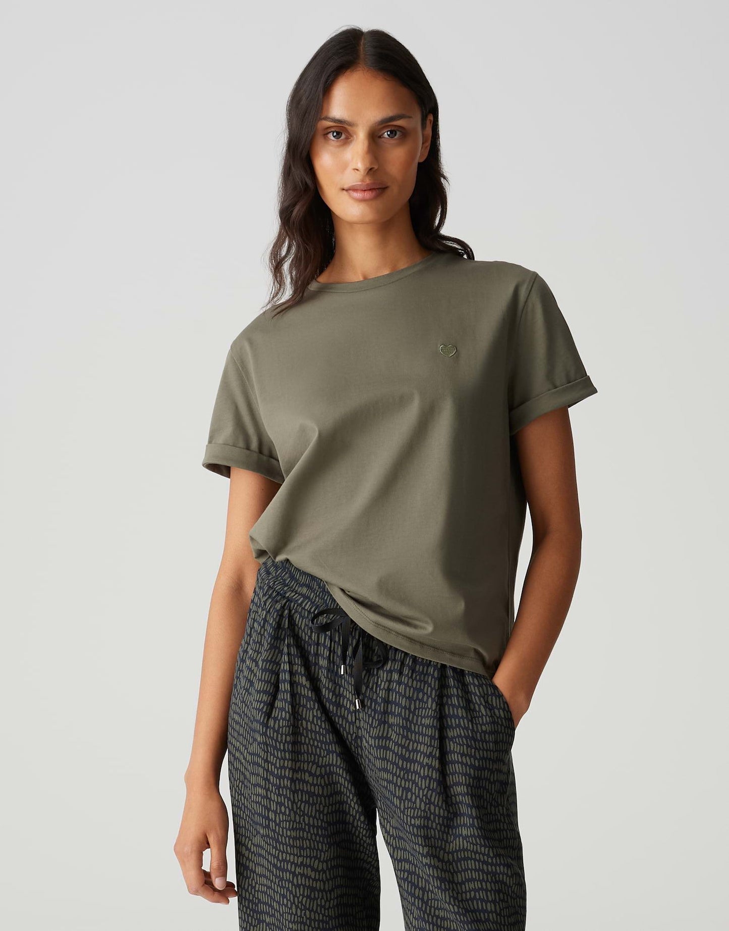 Opus Damen T-Shirt Serz grün