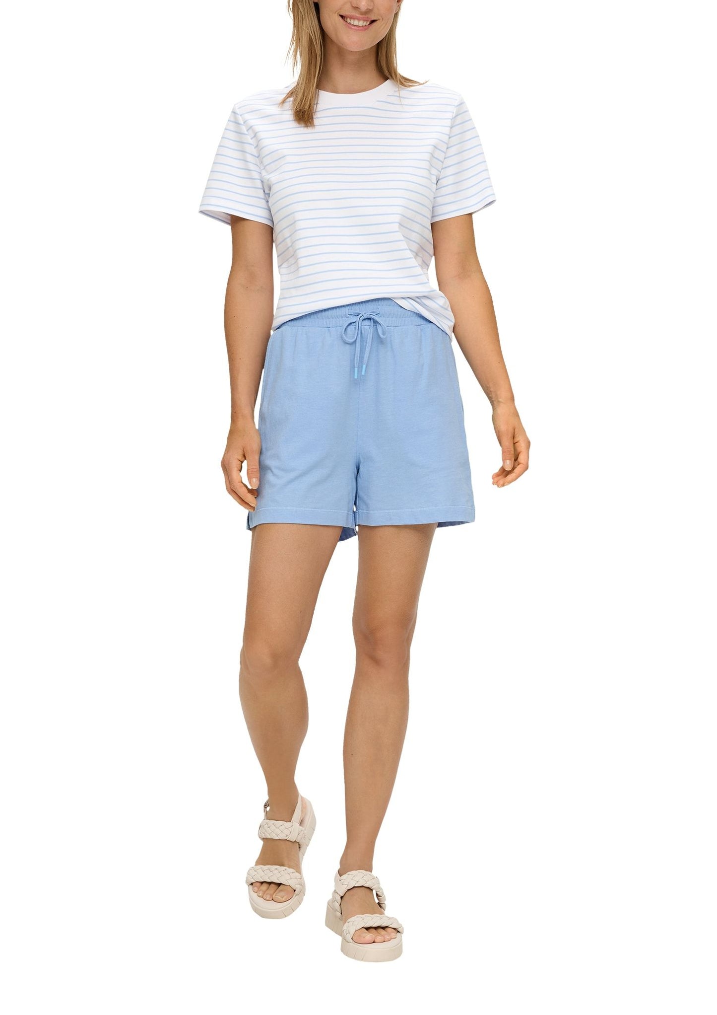 s.Oliver – s. Oliver Damen Shorts aus Jersey mit elastischem Bund