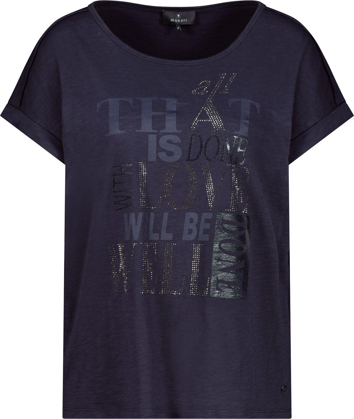 Monari – Monari Damen T-Shirt in Blau