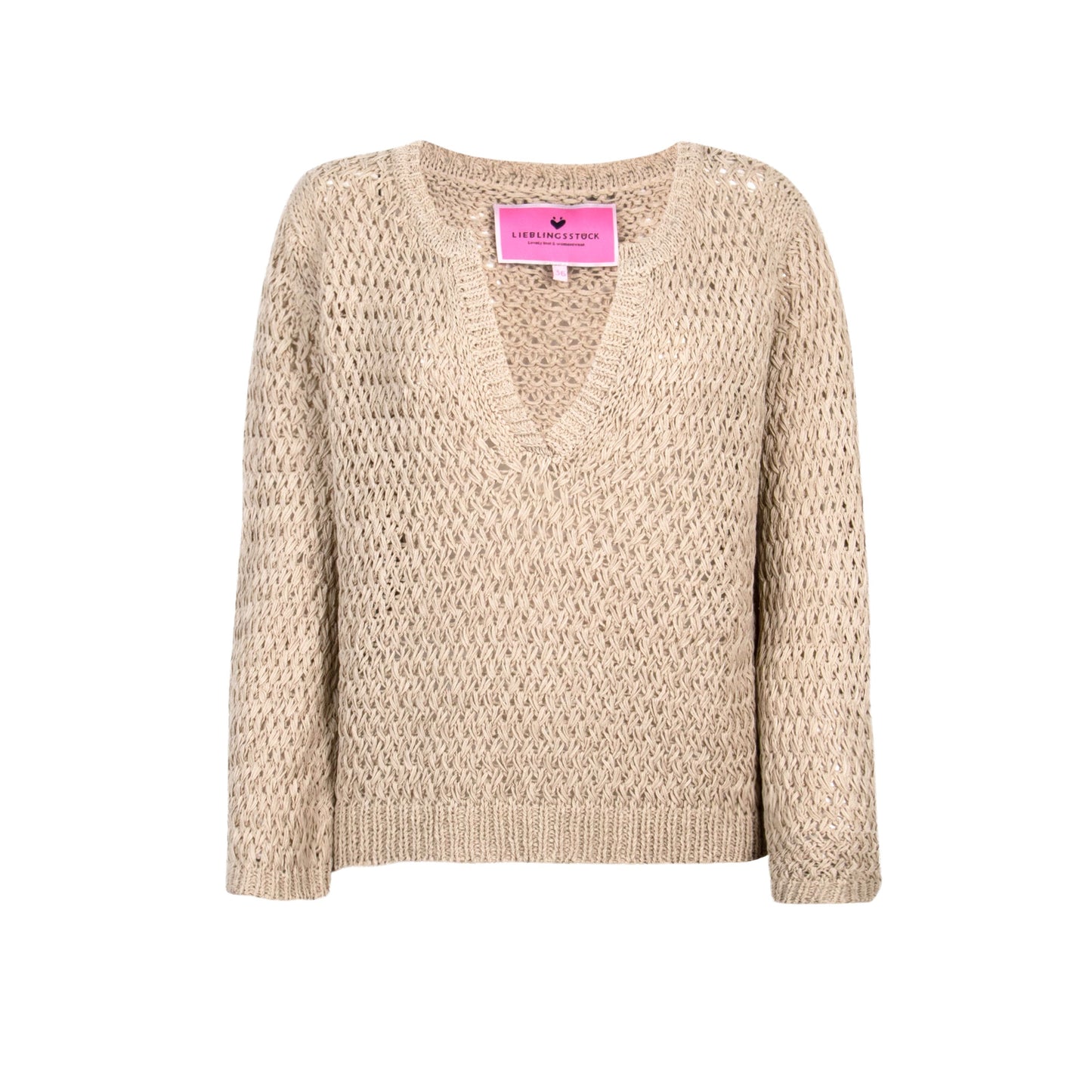 Lieblingsstück Damen Strickjacke LeneL 44 beige