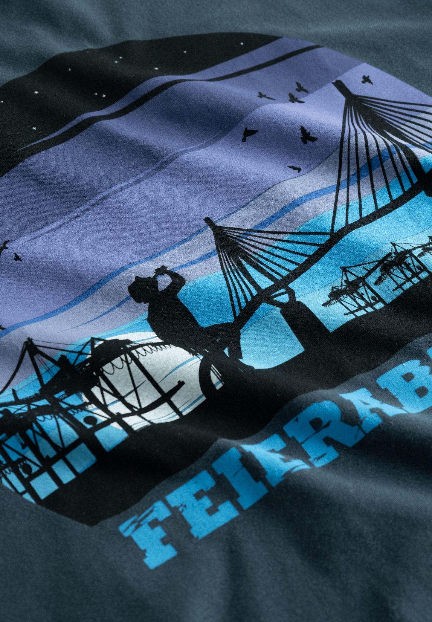 derbe – Derbe Herren T-Shirt Feiernacht Feierabend in blau