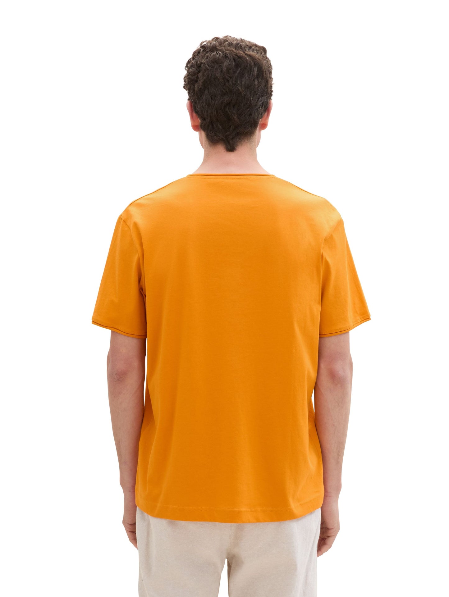 Tom Tailor Herren Basic T-Shirt orange