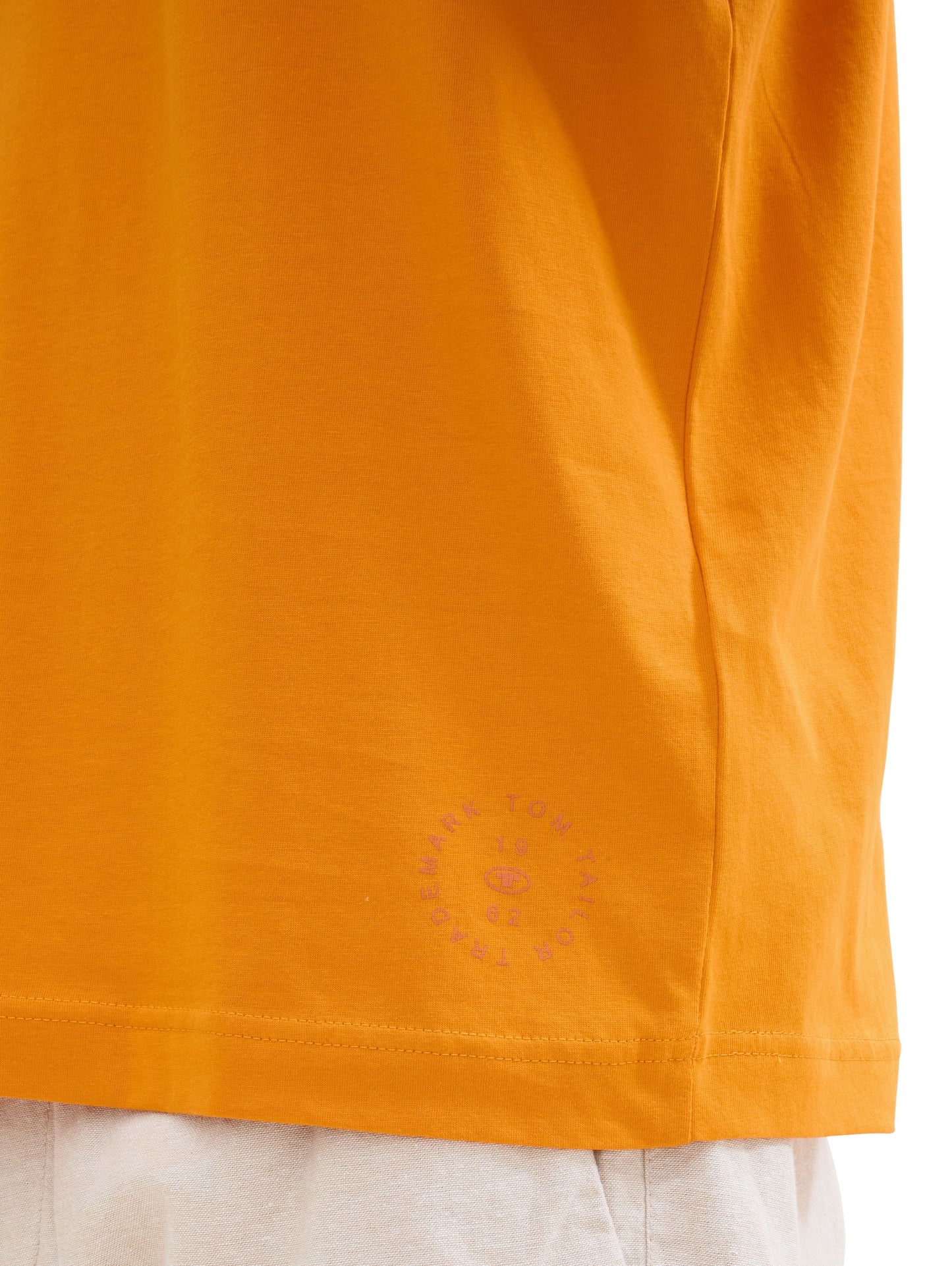 Tom Tailor Herren Basic T-Shirt orange