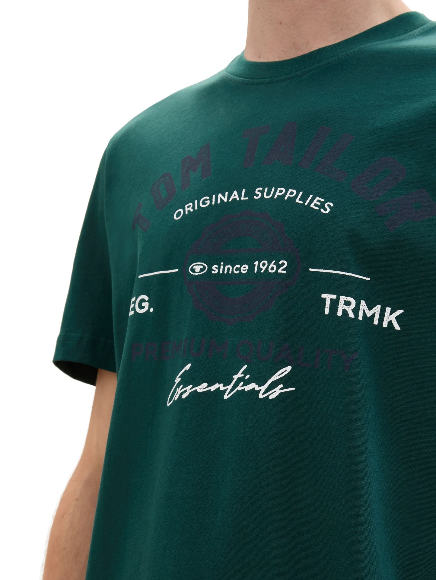 Tom Tailor – Tom Tailor Herren T-Shirt mit Logo Print