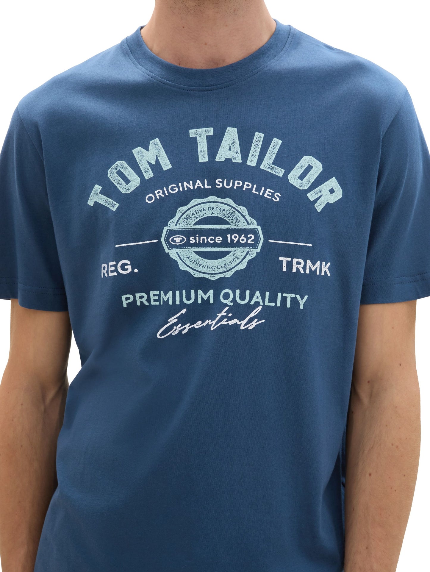 Tom Tailor – Tom Tailor Herren T-Shirt mit Logo Print