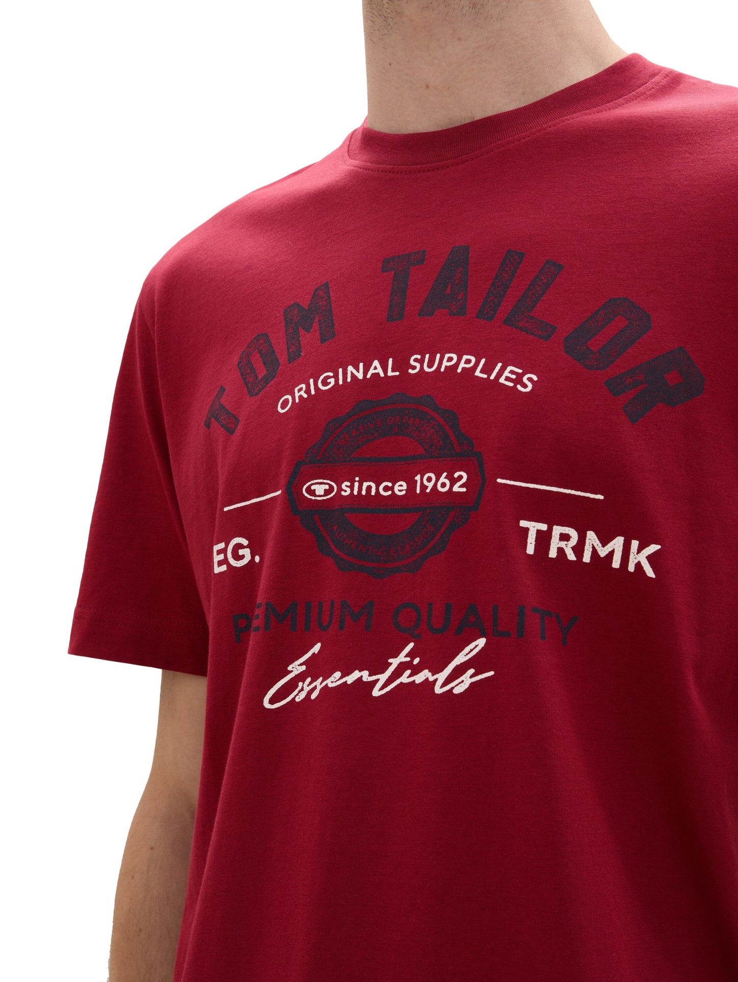 Tom Tailor – Tom Tailor Herren T-Shirt mit Logo Print