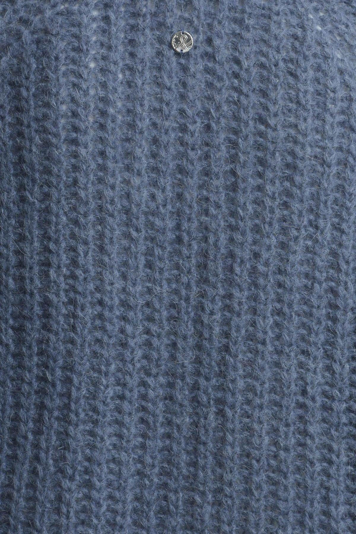 Smith&Soul Damen Pullover Hairy Raglan blau