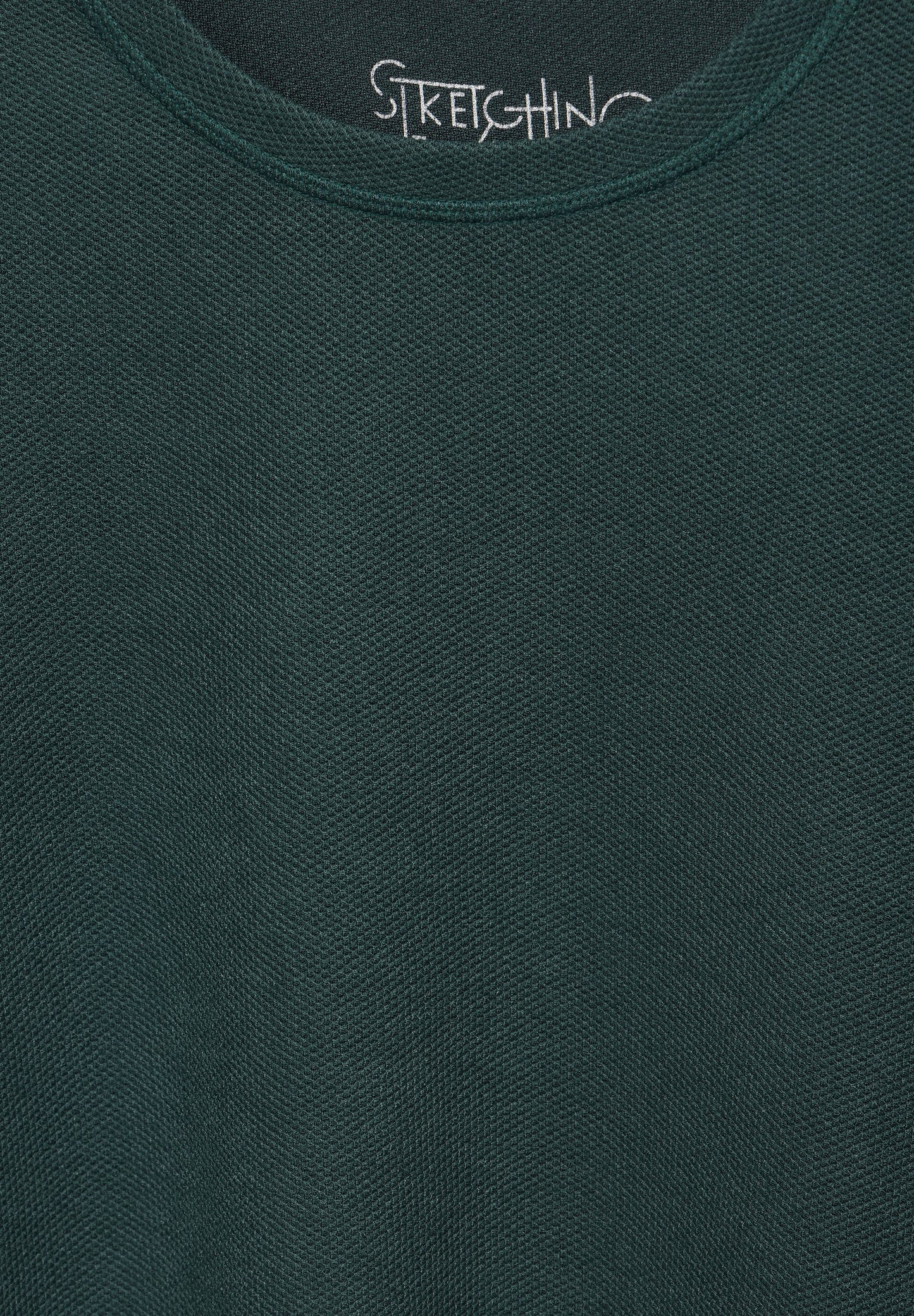 Cecil Damen Struktur T-Shirt grün