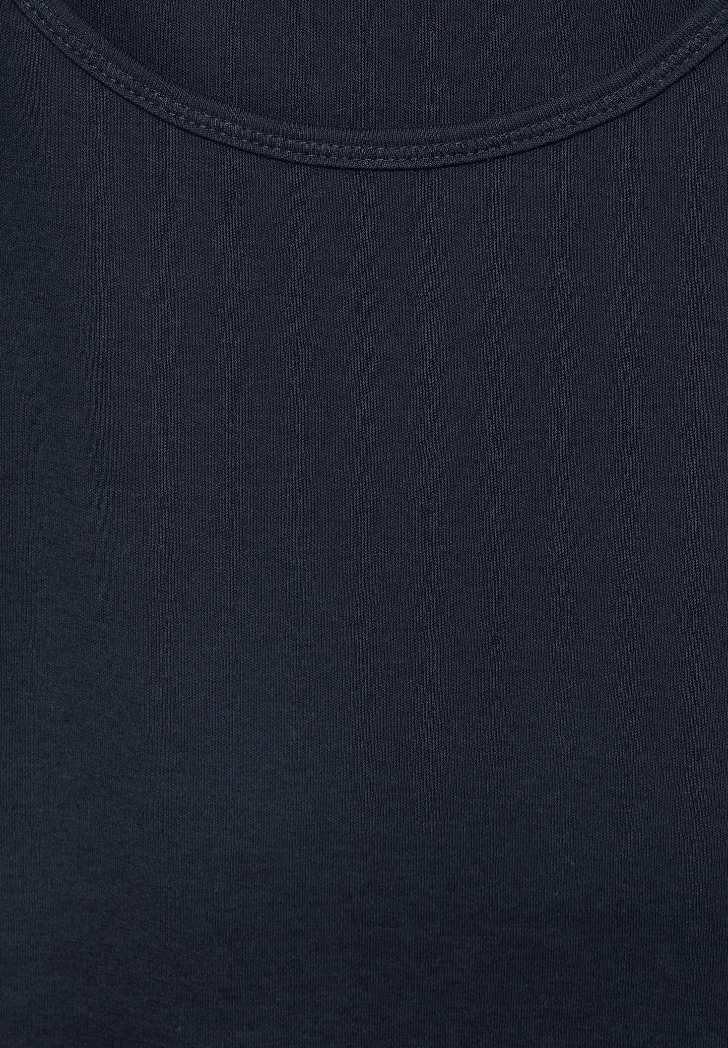 Cecil Damen Top in Unifarbe blau