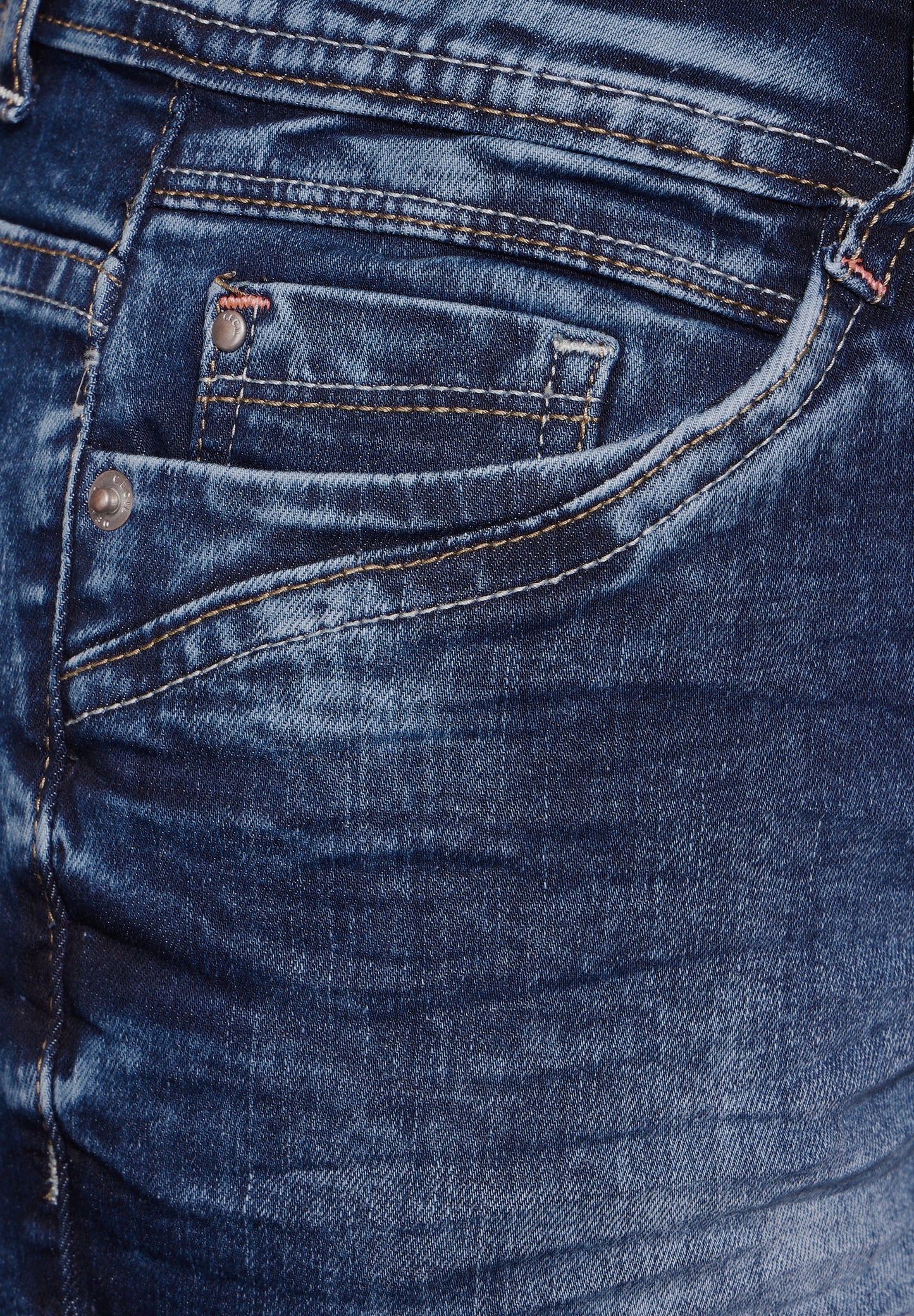 CECIL Damen Jeans im Casual Fit | B377687 in Blau blau