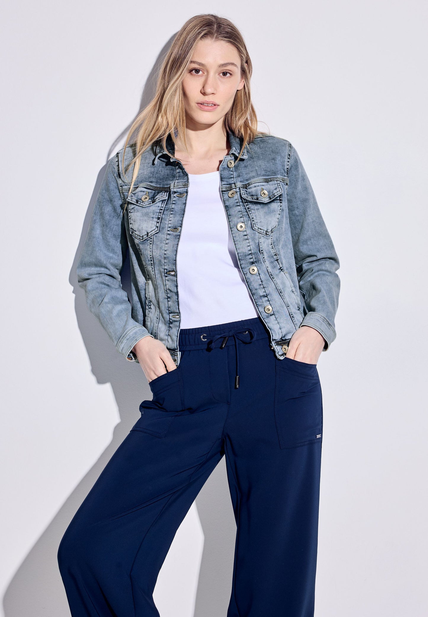 Cecil Damen Jeansjacke blau