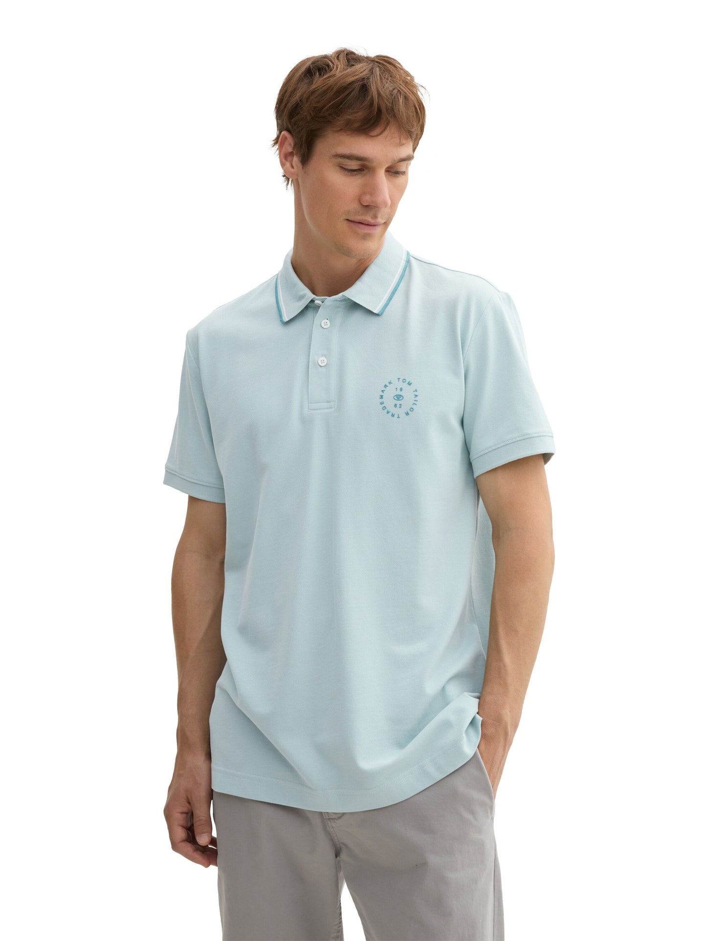 Tom Tailor Herren Poloshirt blau
