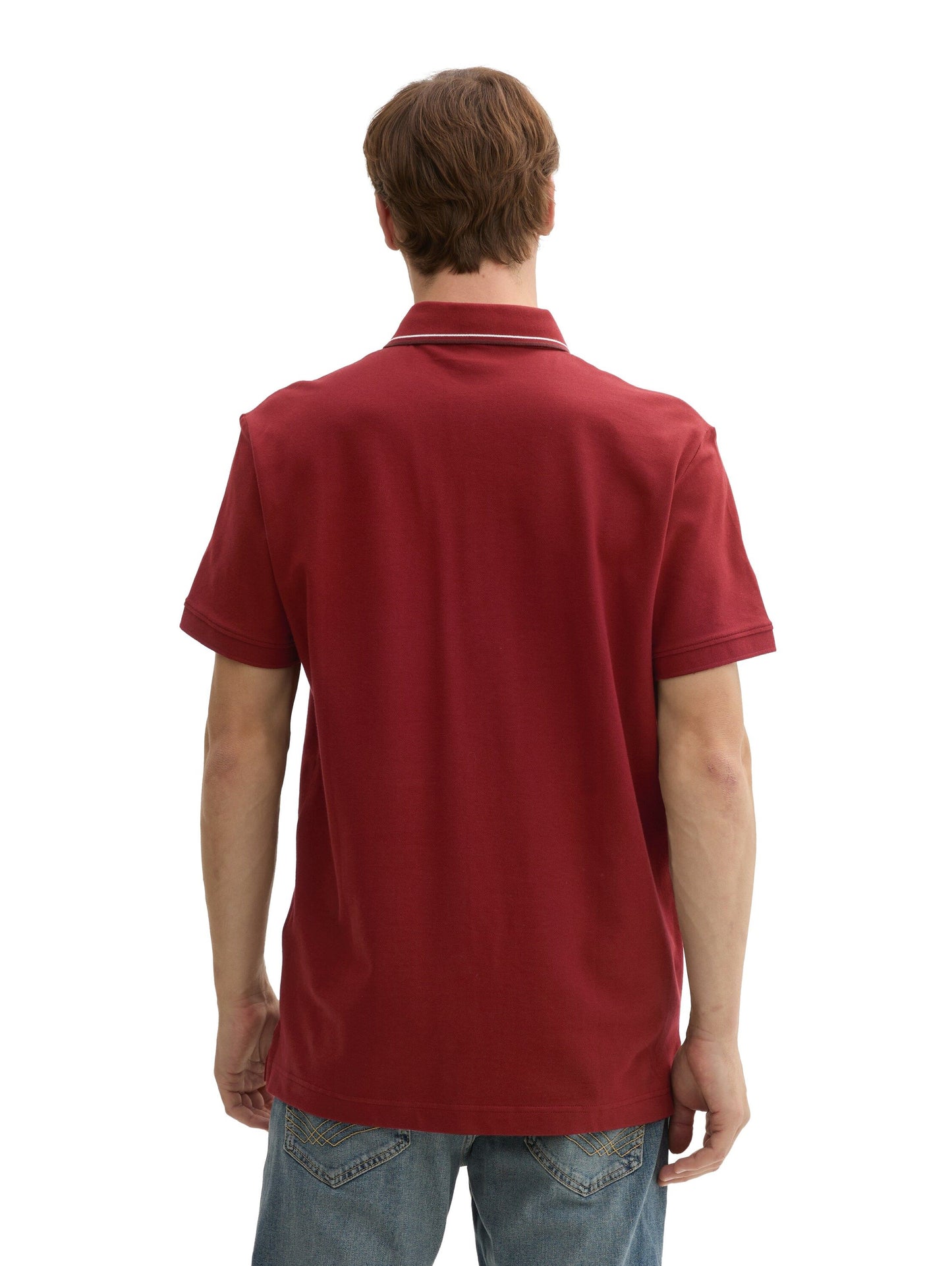 Tom Tailor Herren Poloshirt rot