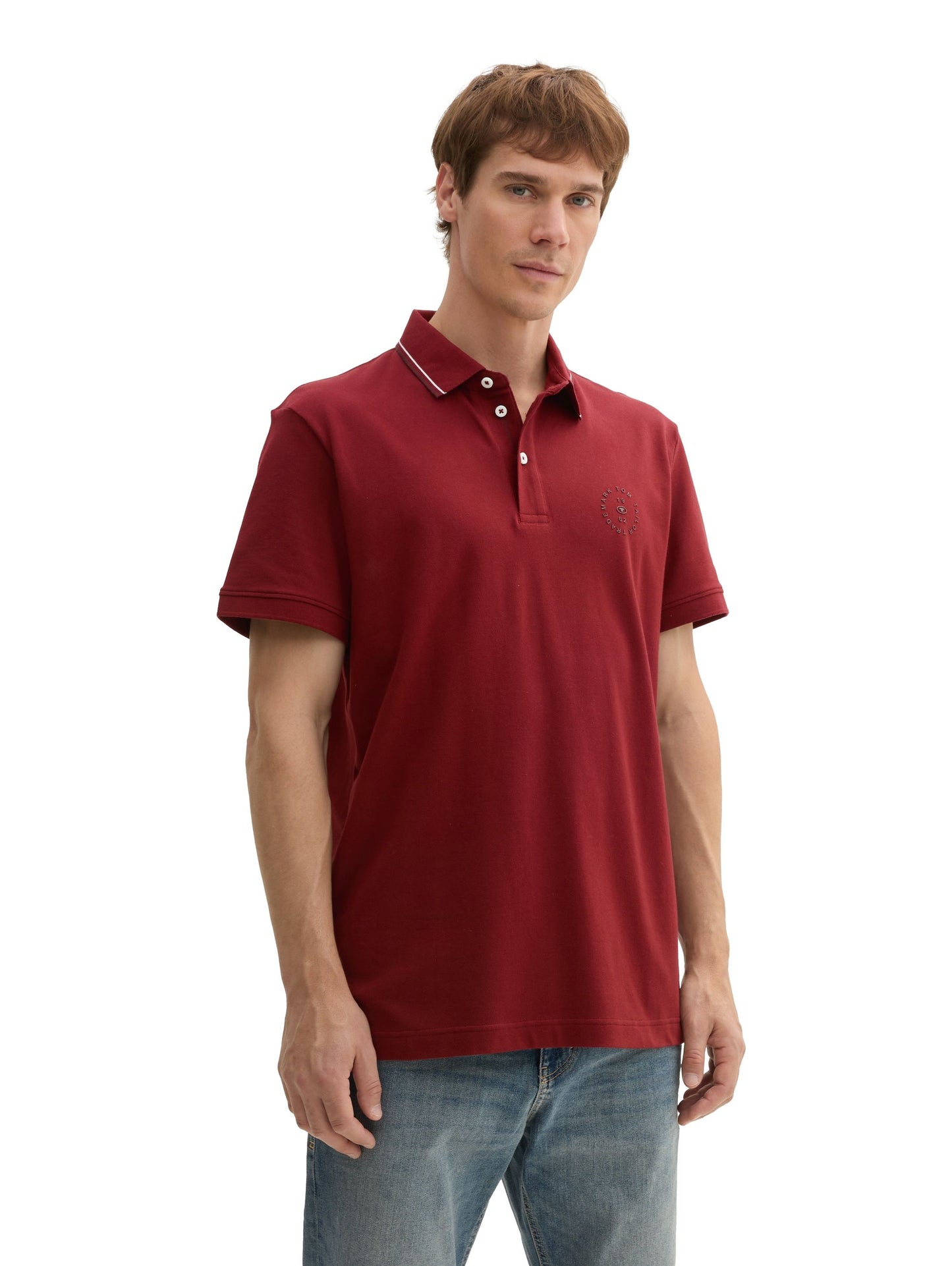 Tom Tailor Herren Poloshirt rot