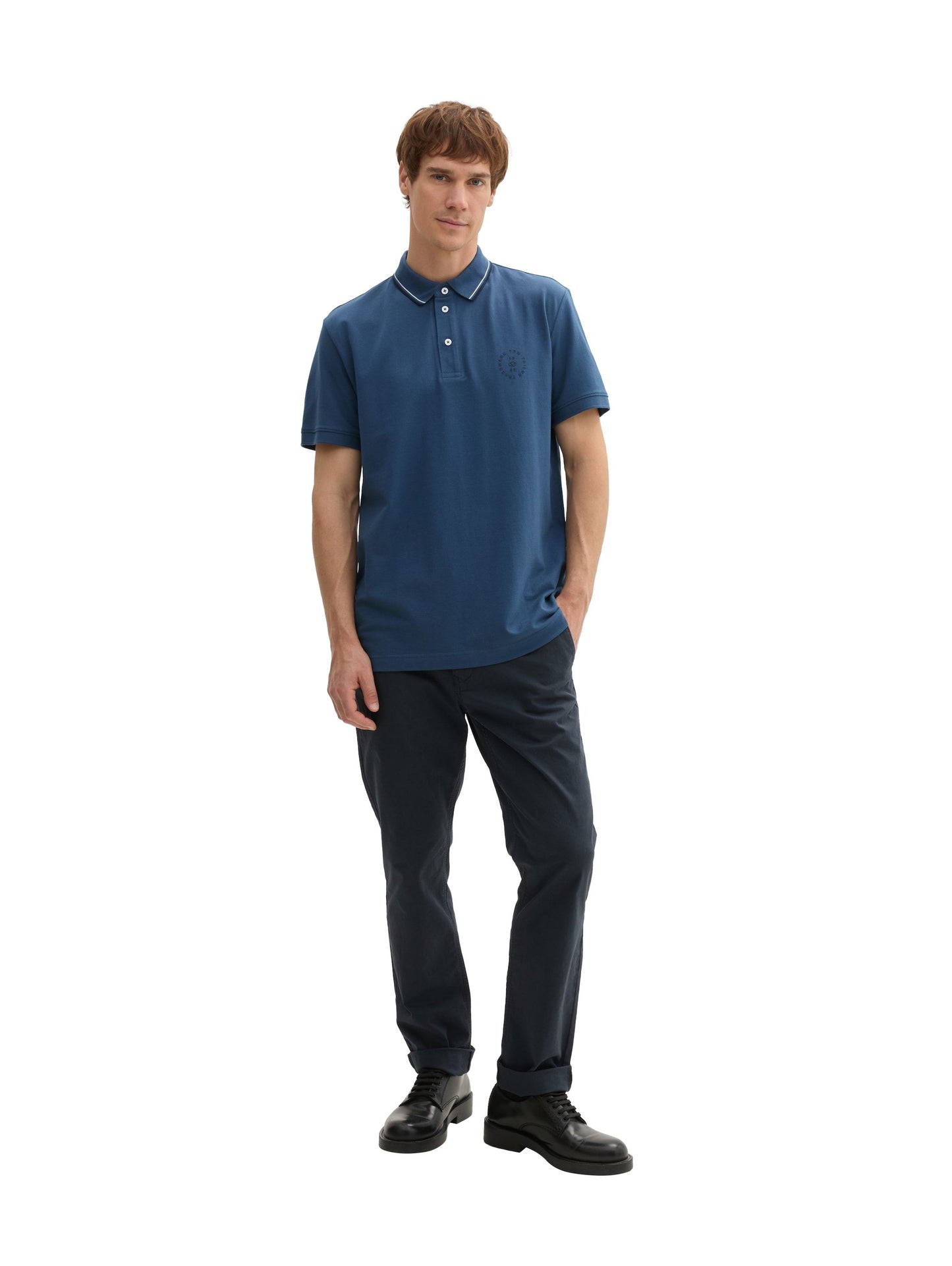 Tom Tailor Herren Poloshirt blau