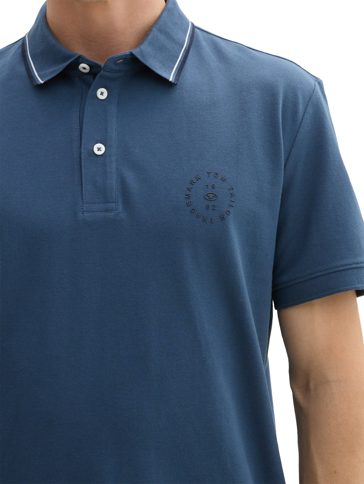 Tom Tailor Herren Poloshirt blau