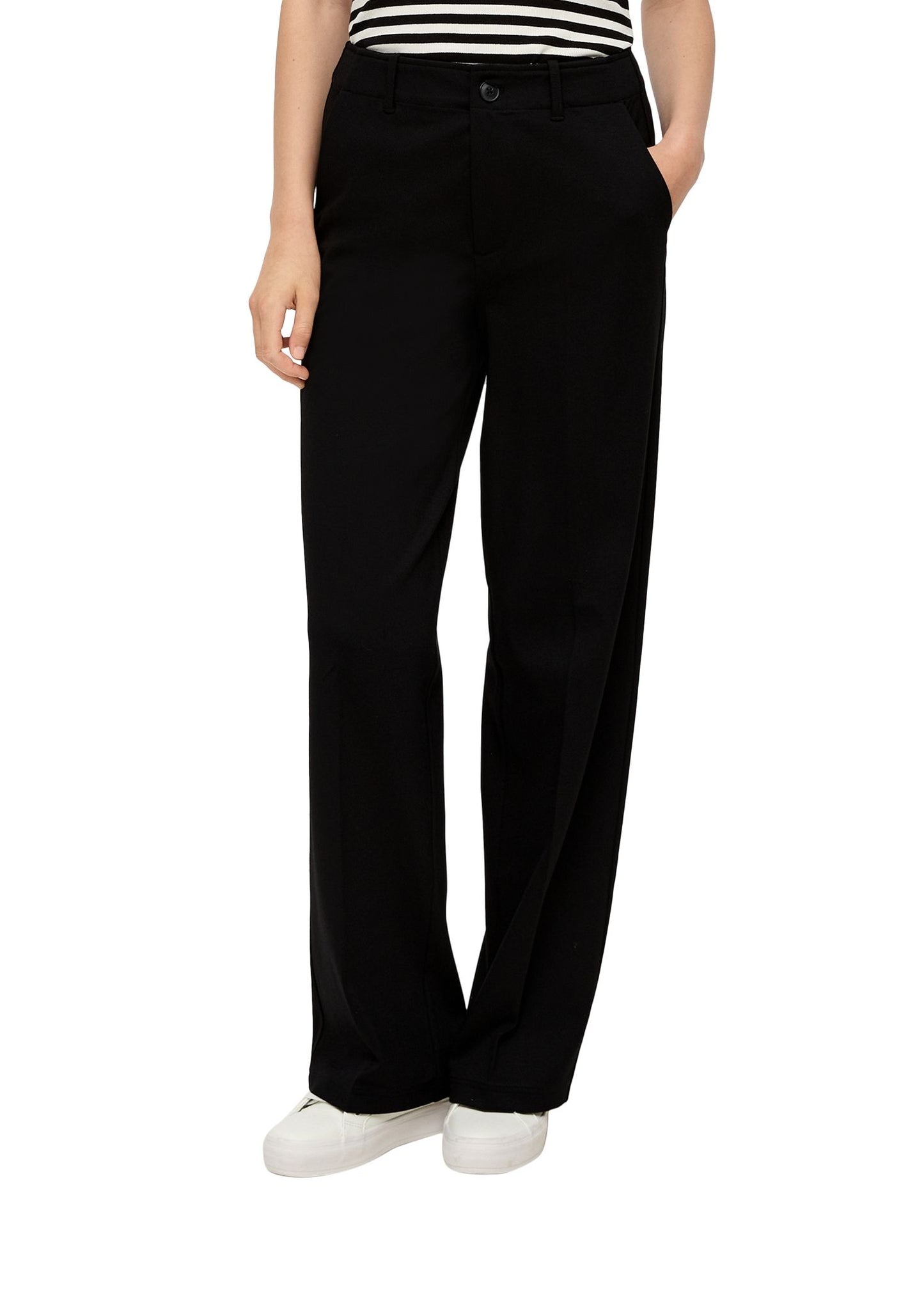 s. Oliver Damen Hose schwarz