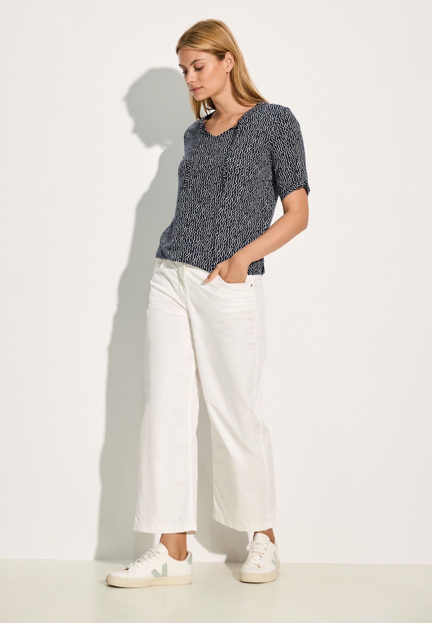 Cecil Damen Tunikashirt blau