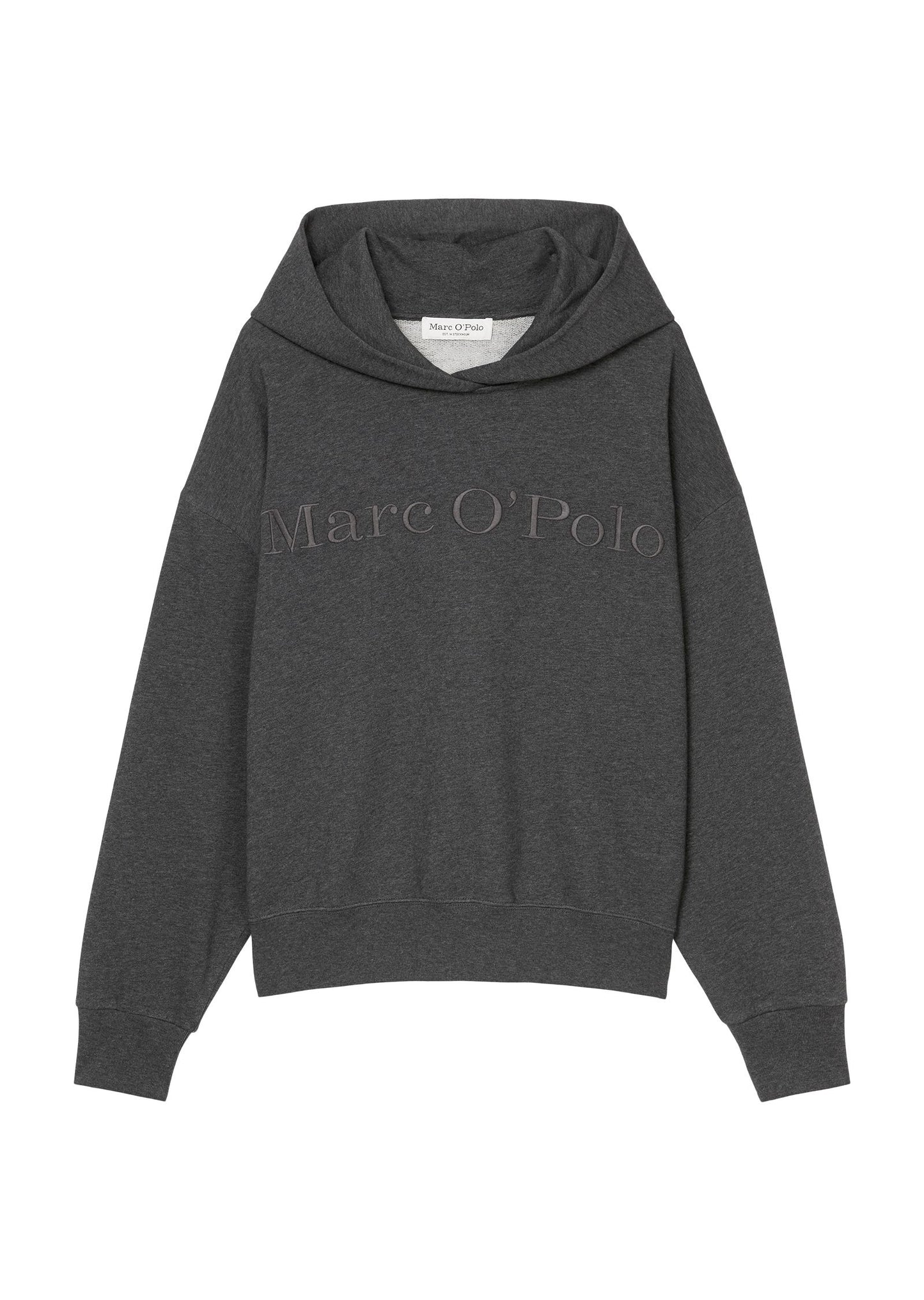 Marc O'Polo Damen Kapuzensweatshirt grau