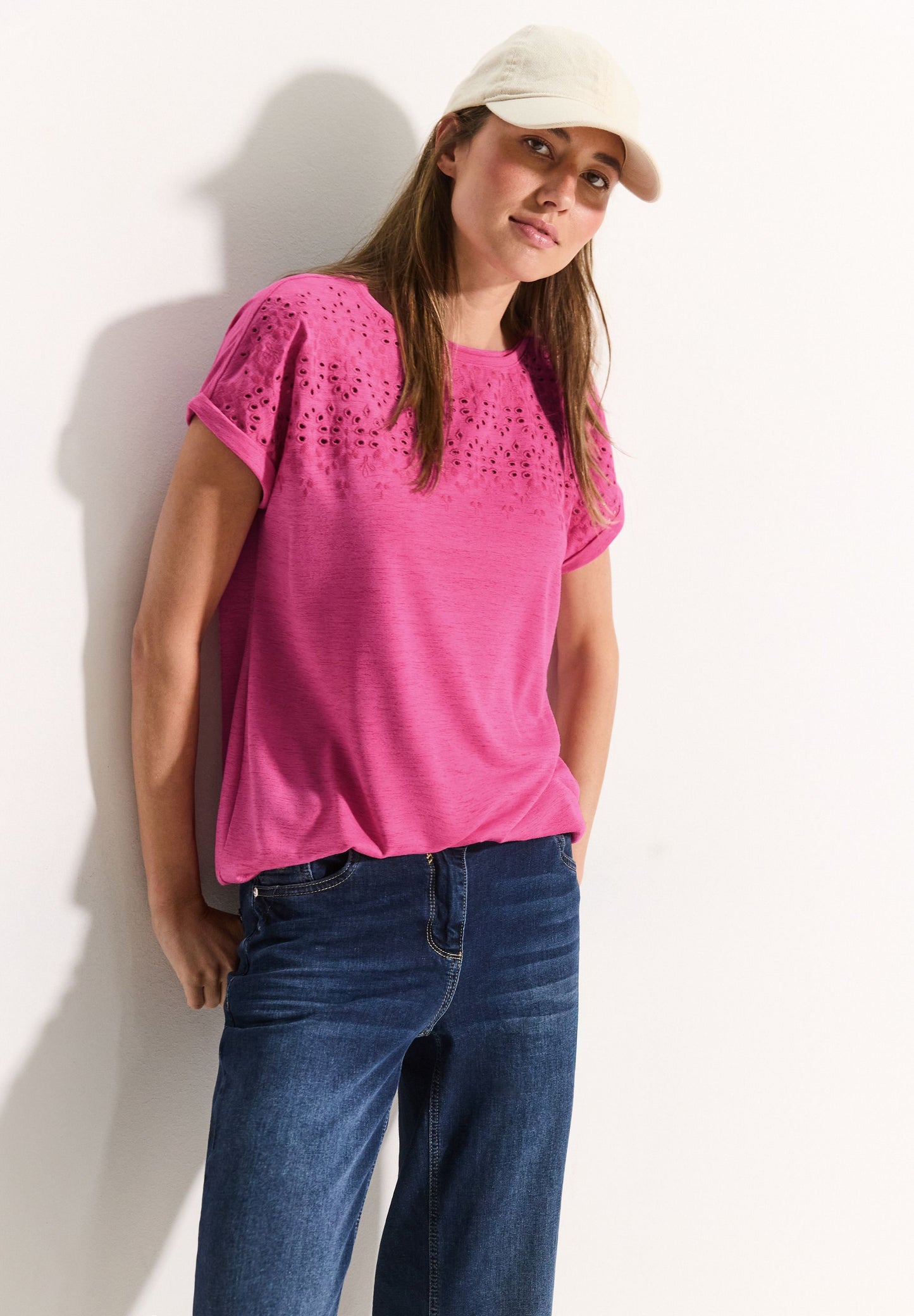Cecil Damen Sommer T-Shirt rosa