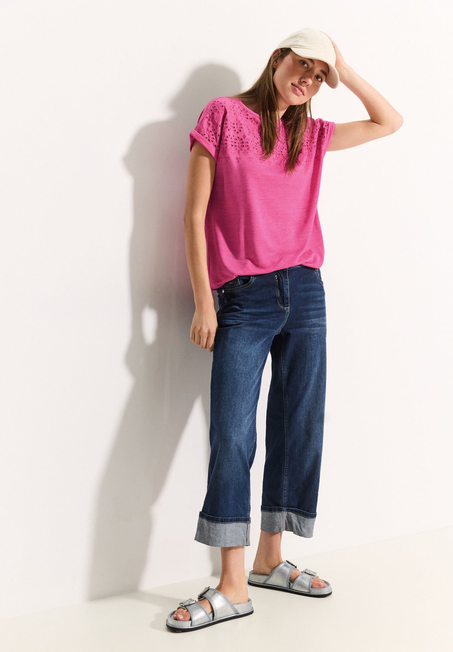 Cecil Damen Sommer T-Shirt rosa