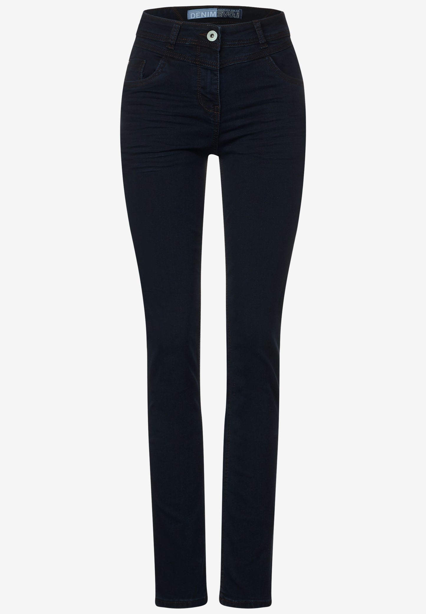 CECIL Damen Jeans blau