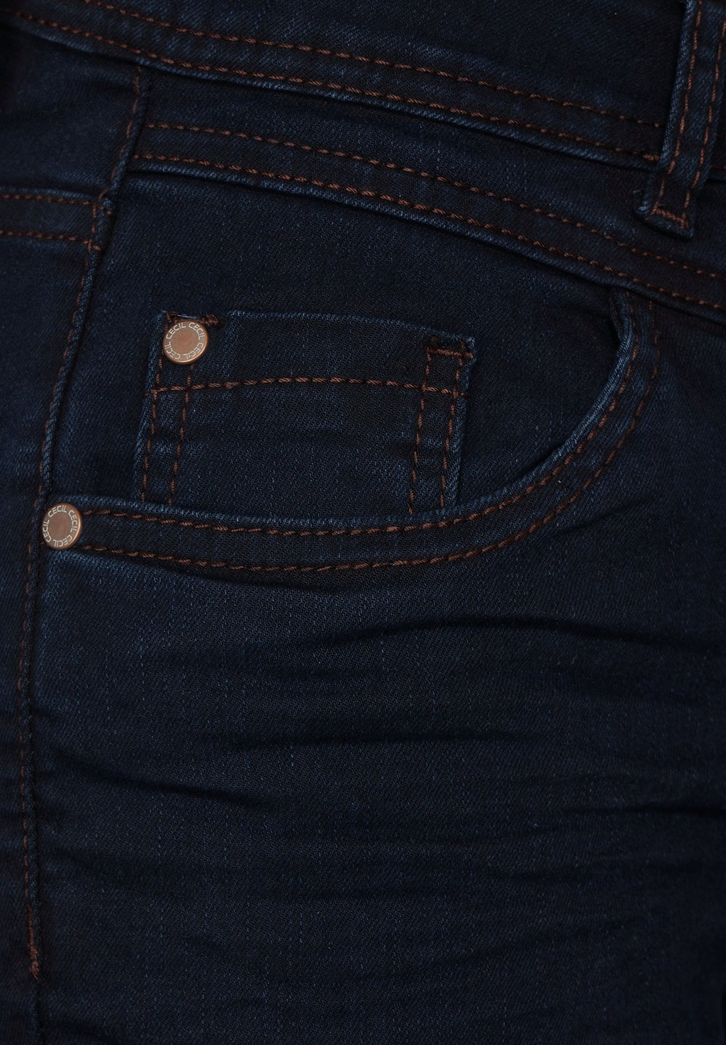 CECIL Damen Jeans blau