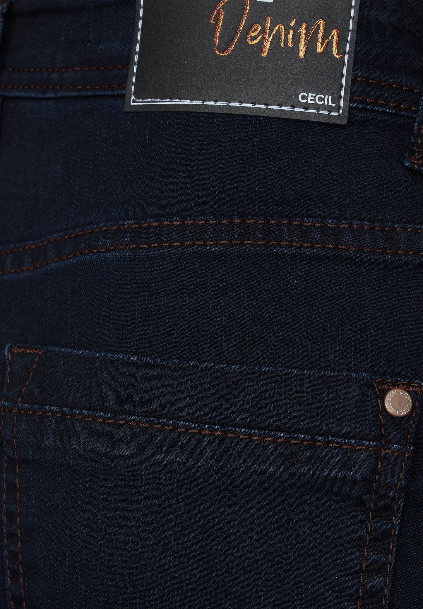 CECIL Damen Jeans blau