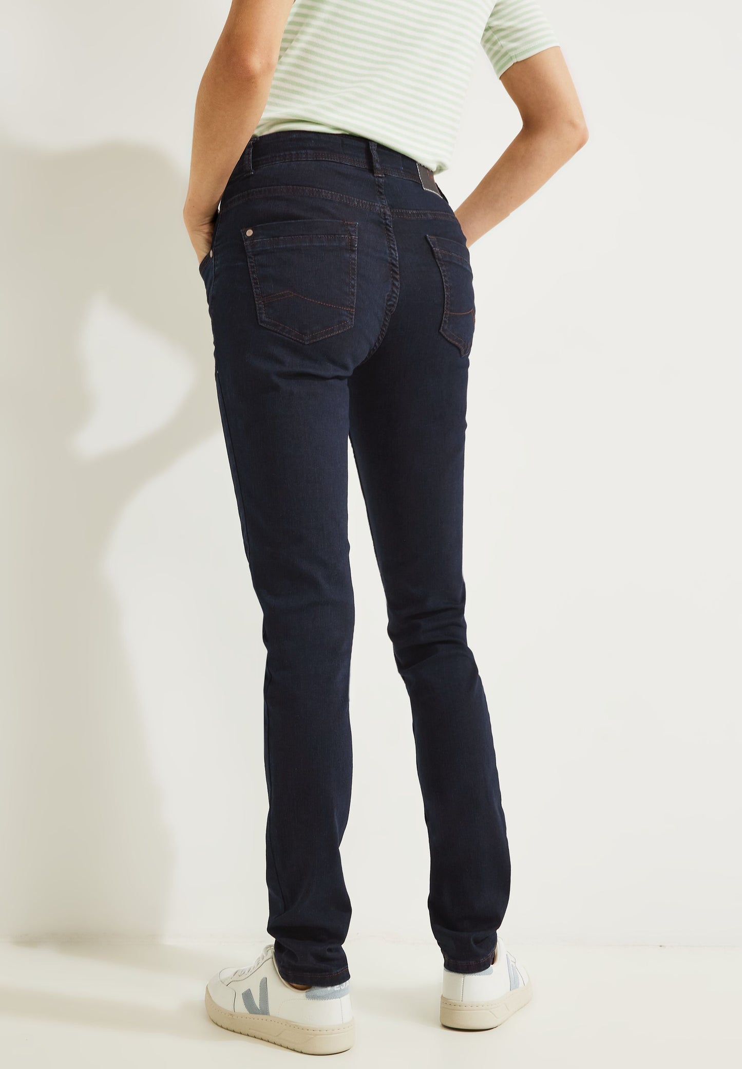 CECIL Damen Jeans blau