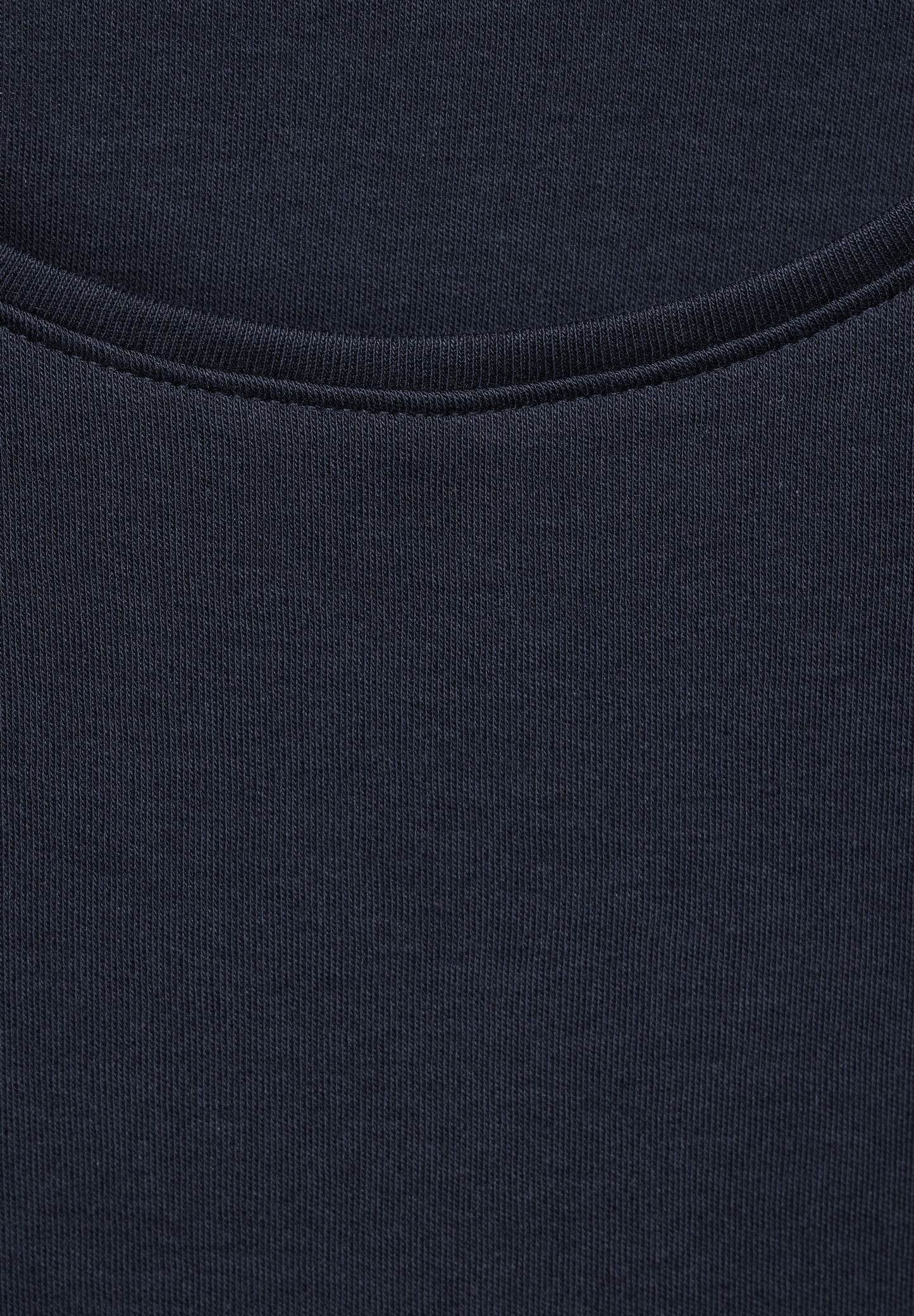 Cecil Damen T-Shirt in Unifarbe blau