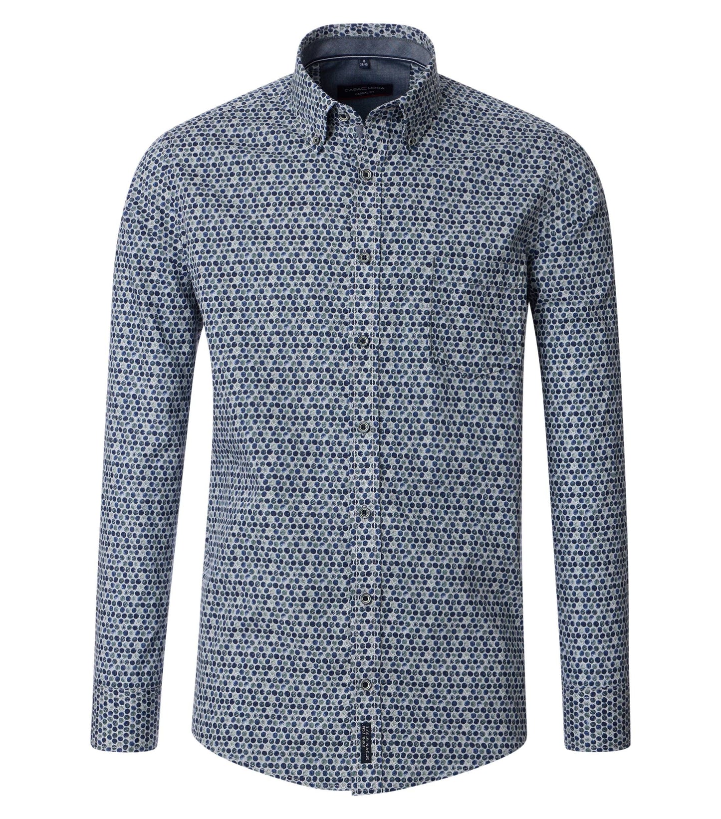 Casa Moda Herren Freizeithemd blau