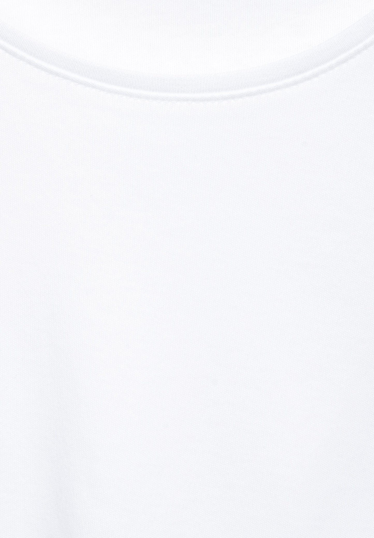 Cecil Damen T-Shirt in Unifarbe weiß