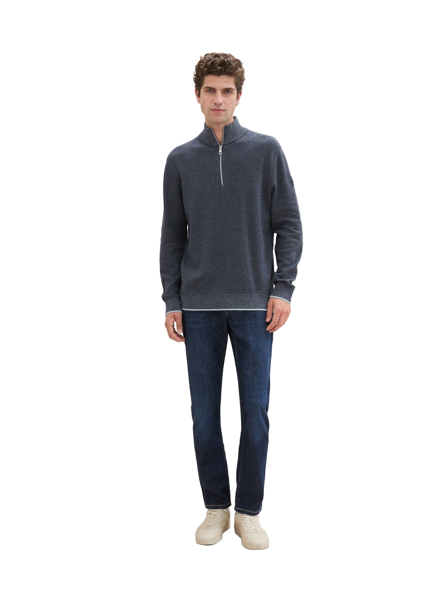 Tom Tailor Herren Troyer blau