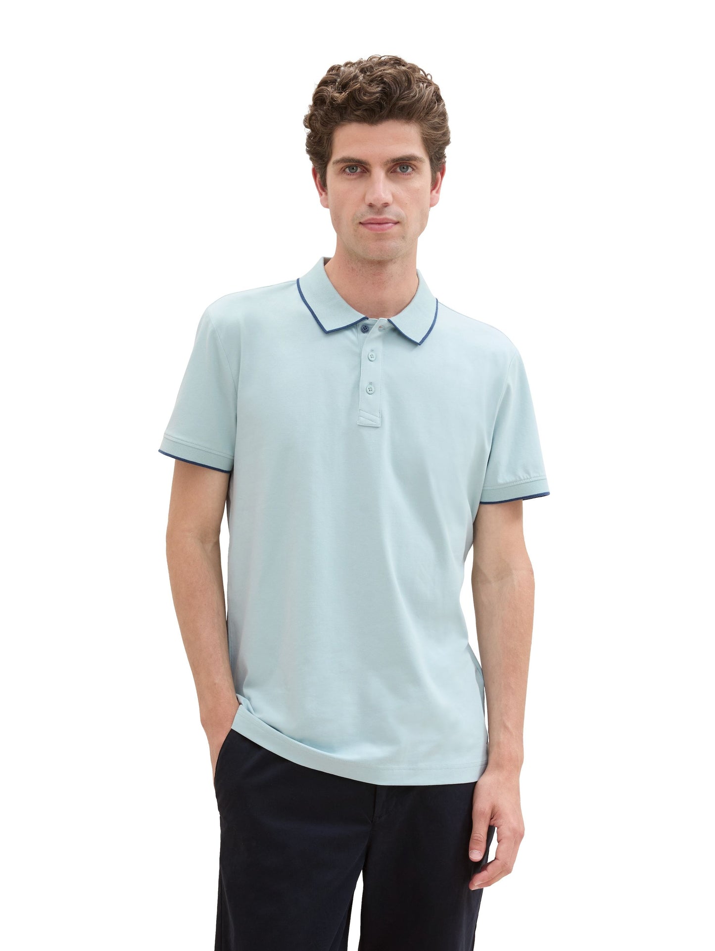 Tom Tailor Herren Poloshirt blau