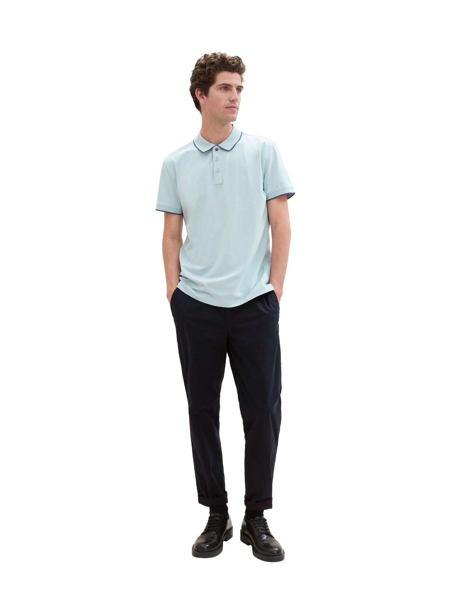 Tom Tailor Herren Poloshirt blau