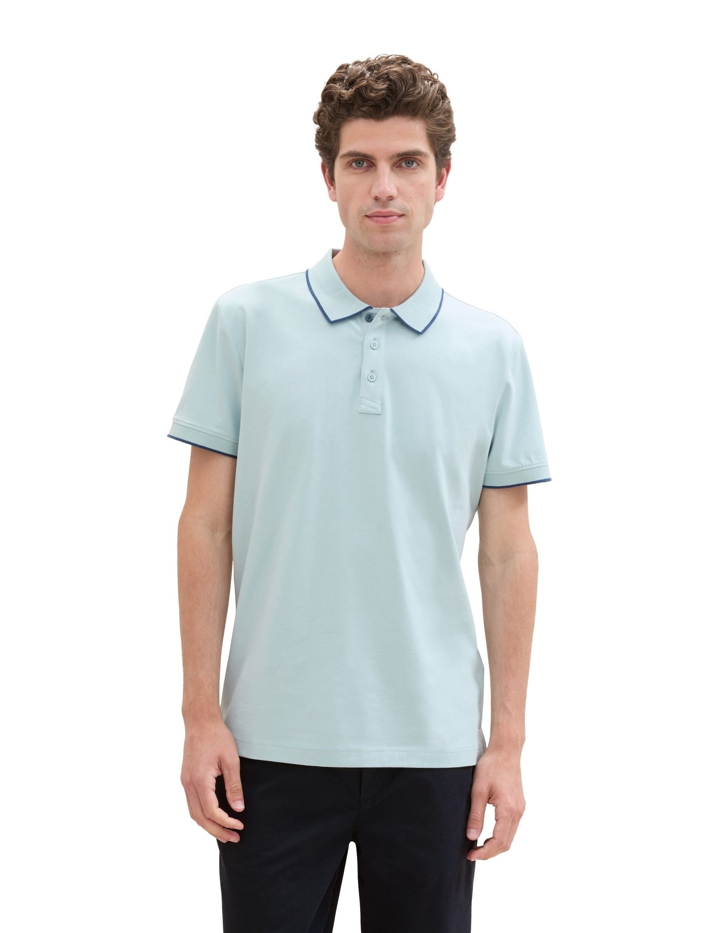 Tom Tailor Herren Poloshirt blau
