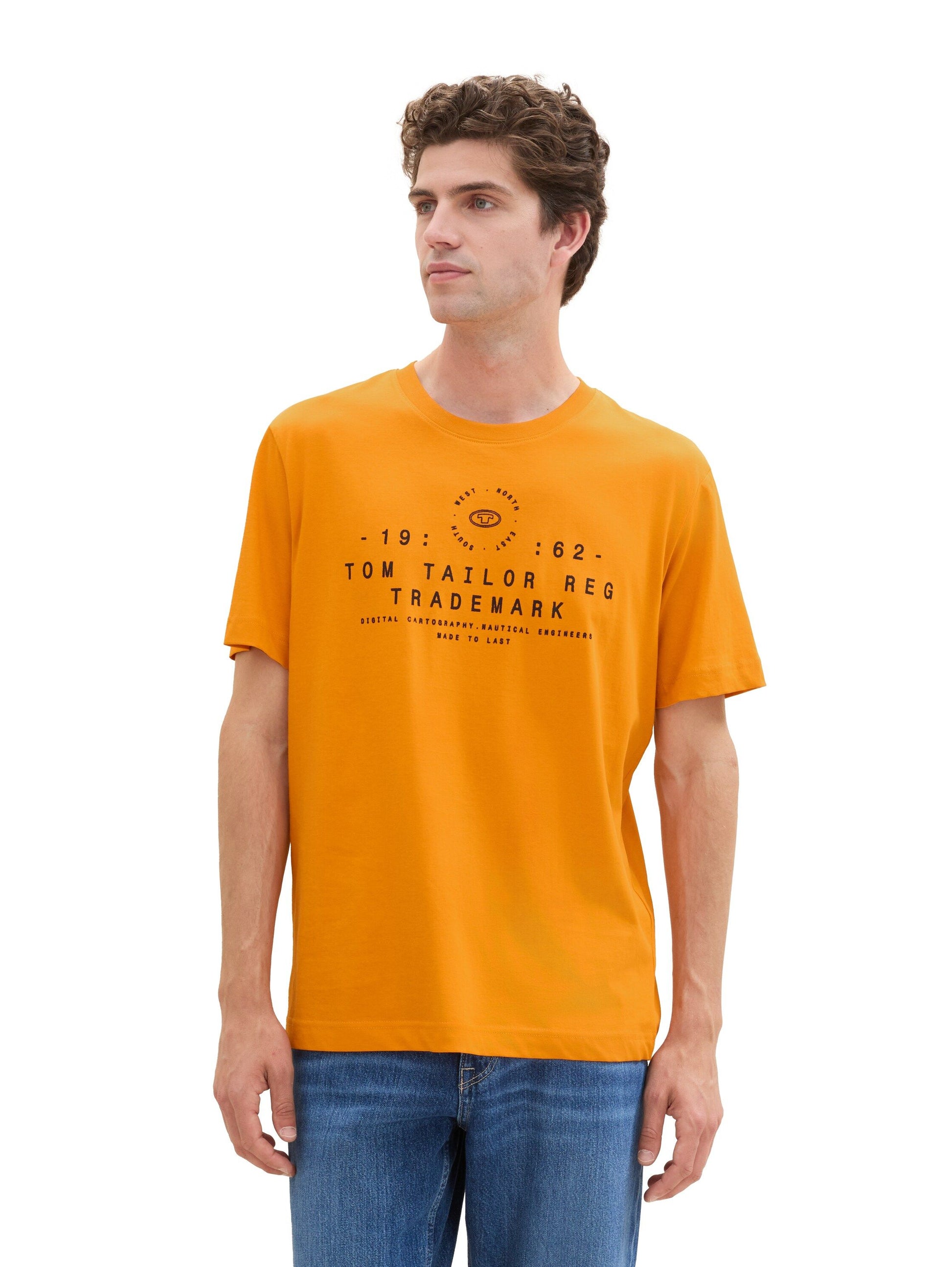 Tom Tailor Herren T-Shirt orange