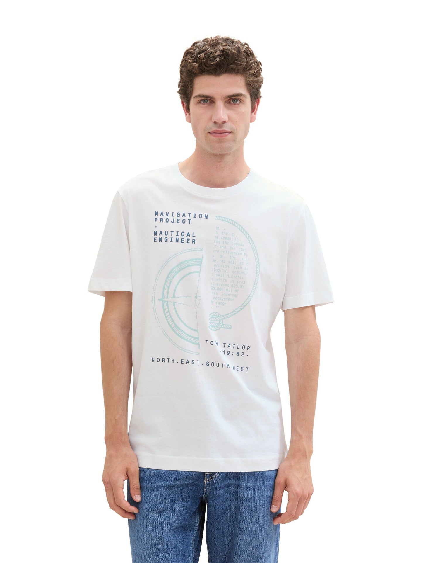Tom Tailor Herren T-Shirt weiß
