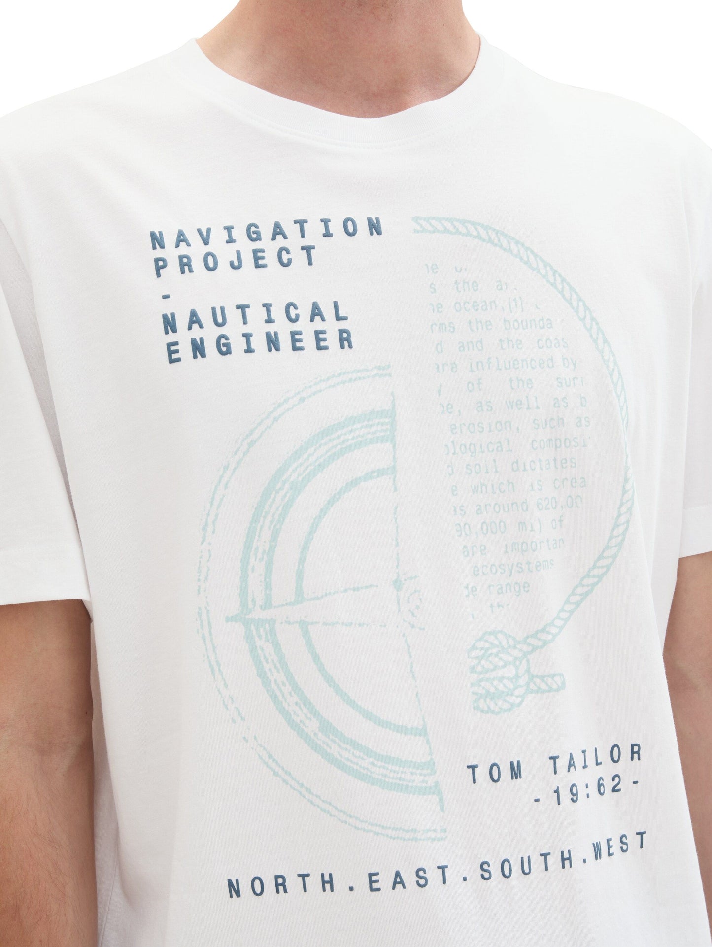 Tom Tailor Herren T-Shirt weiß