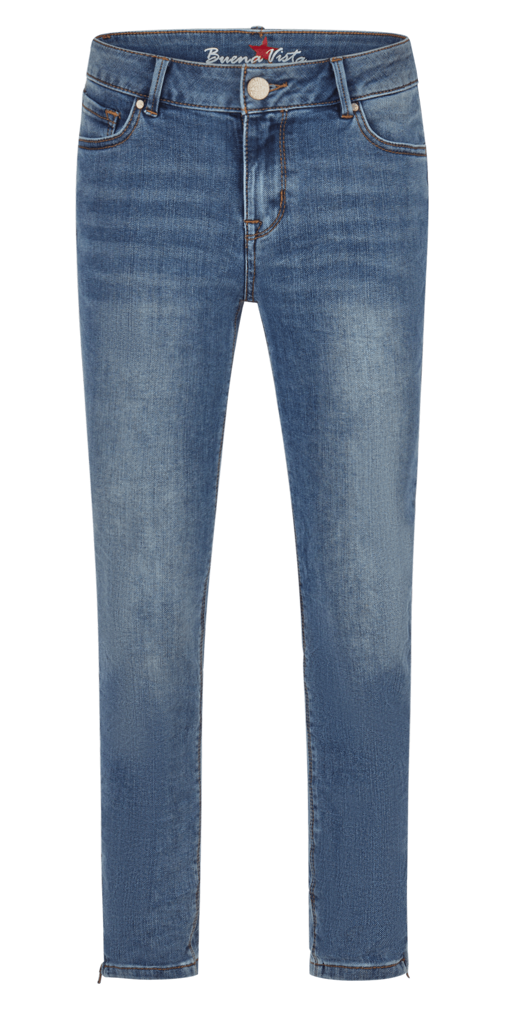 Buena Vista Damen Jeans Italy V 7/8 stretch denim blau