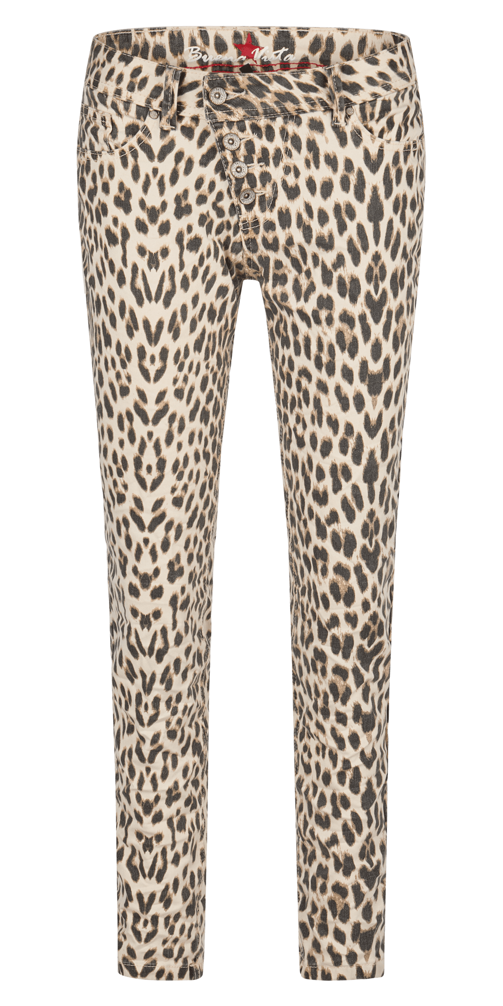 Buena Vista Damen Jeans Malibu cropped stretch twill beige