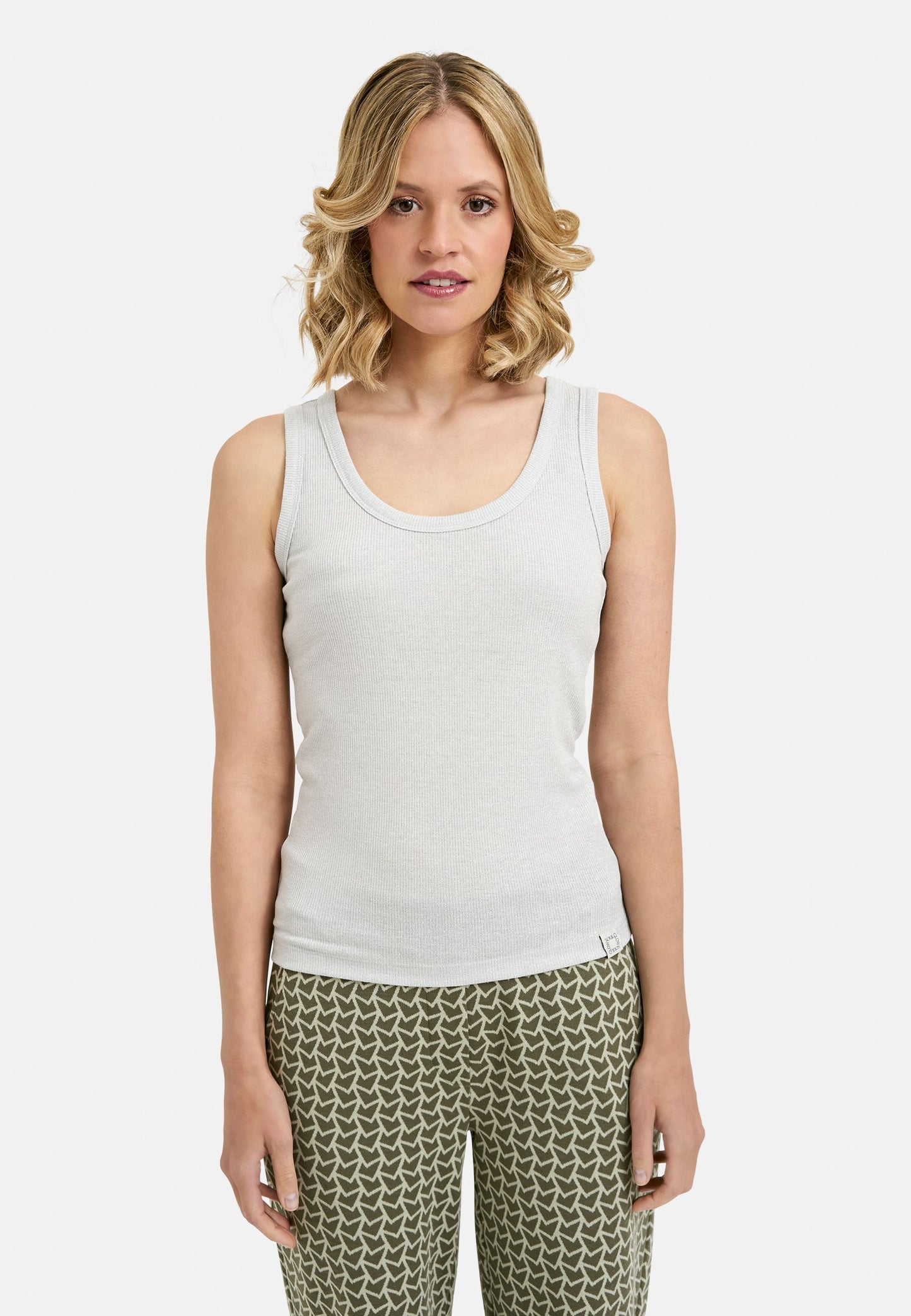 Smith&Soul Damen Metallic Tanktop grau