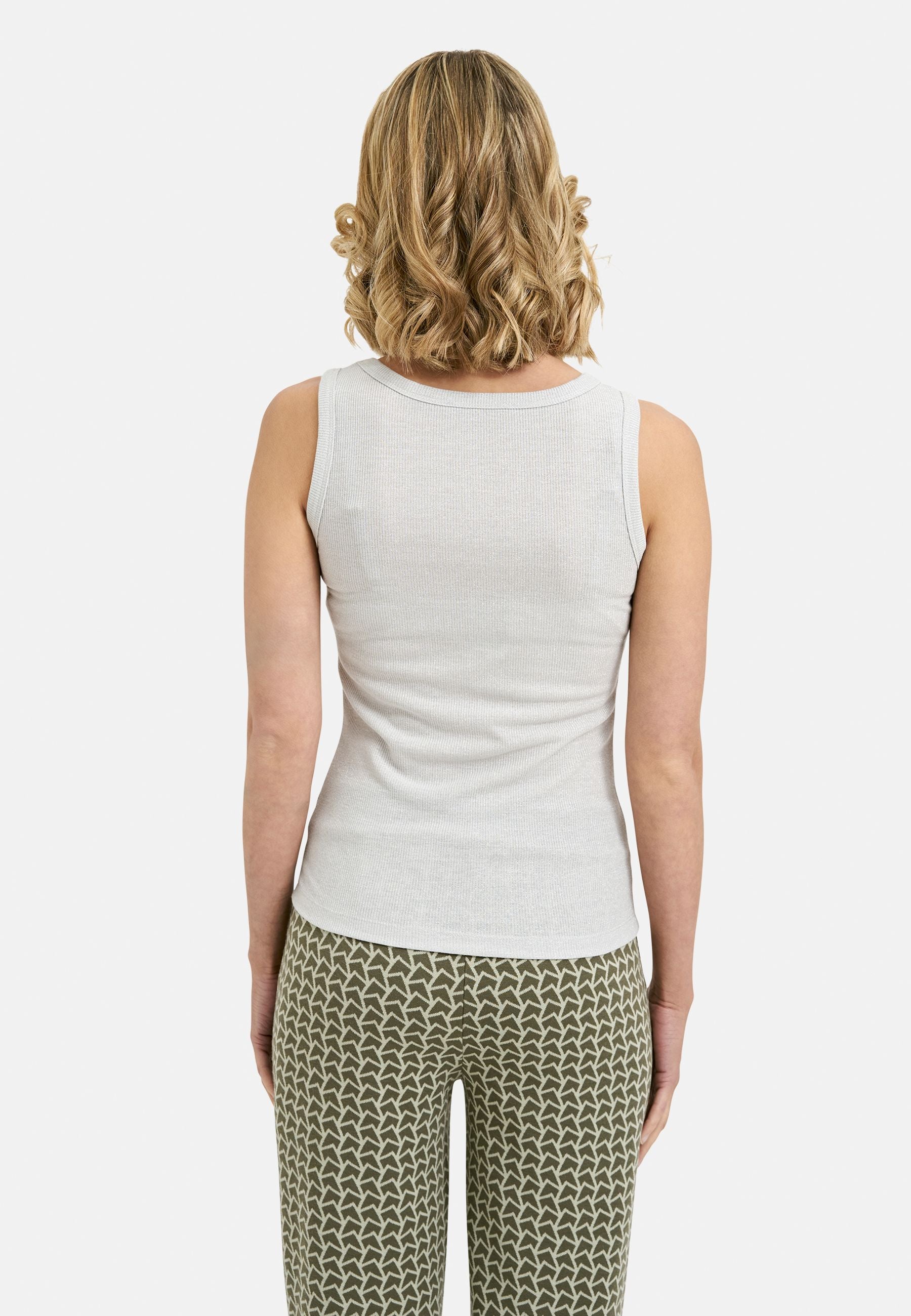 Smith&Soul Damen Metallic Tanktop grau