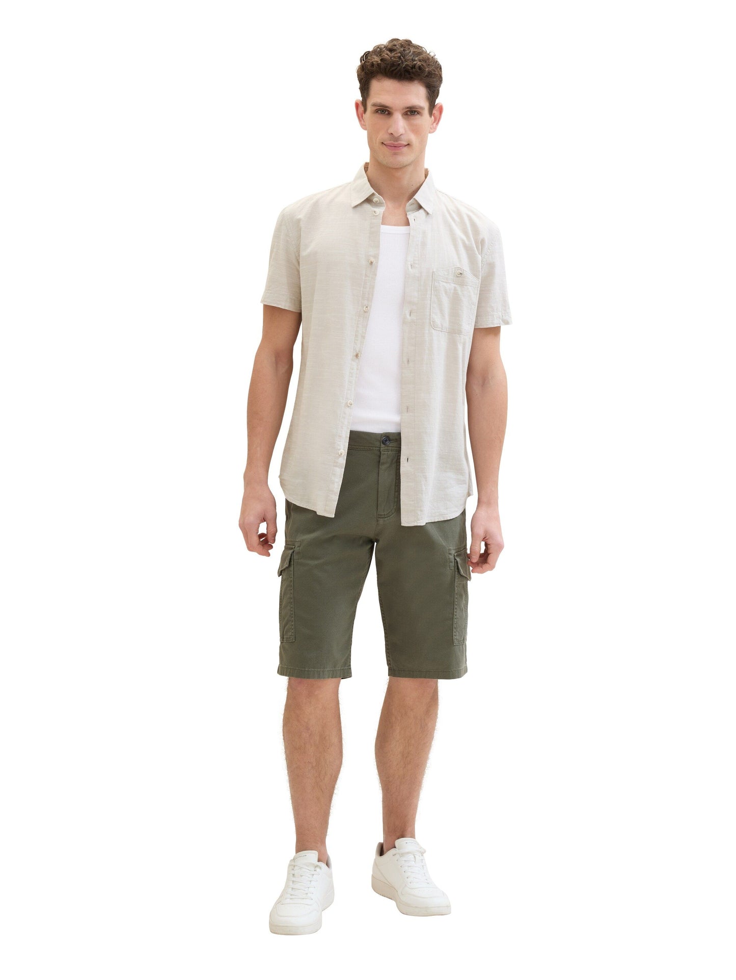 Tom Tailor Herren Cargoshorts grün