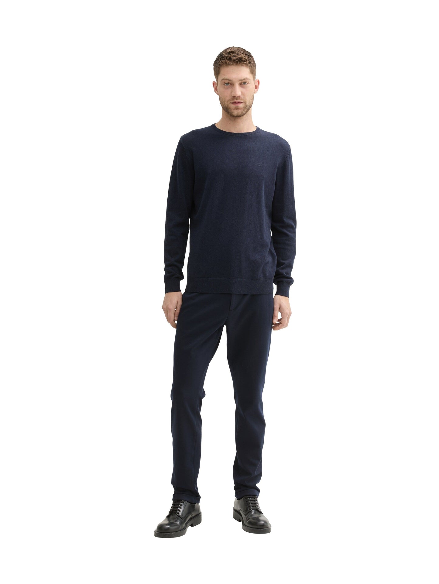 Tom Tailor Herren Chino Hose Travis Slim blau