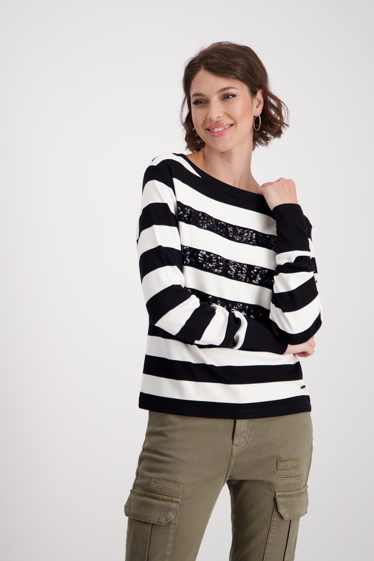 Monari Damen Sweatshirt schwarz