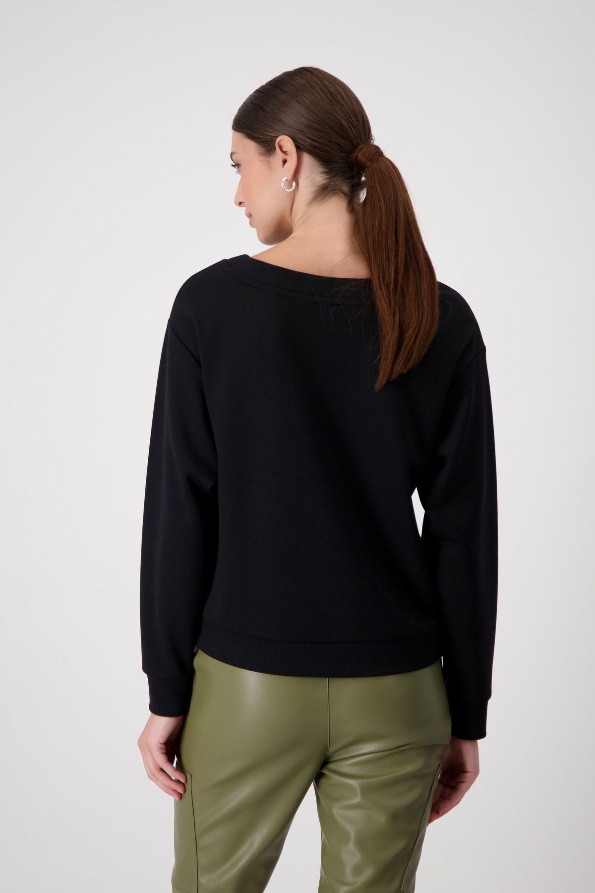Monari Damen Sweatshirt schwarz