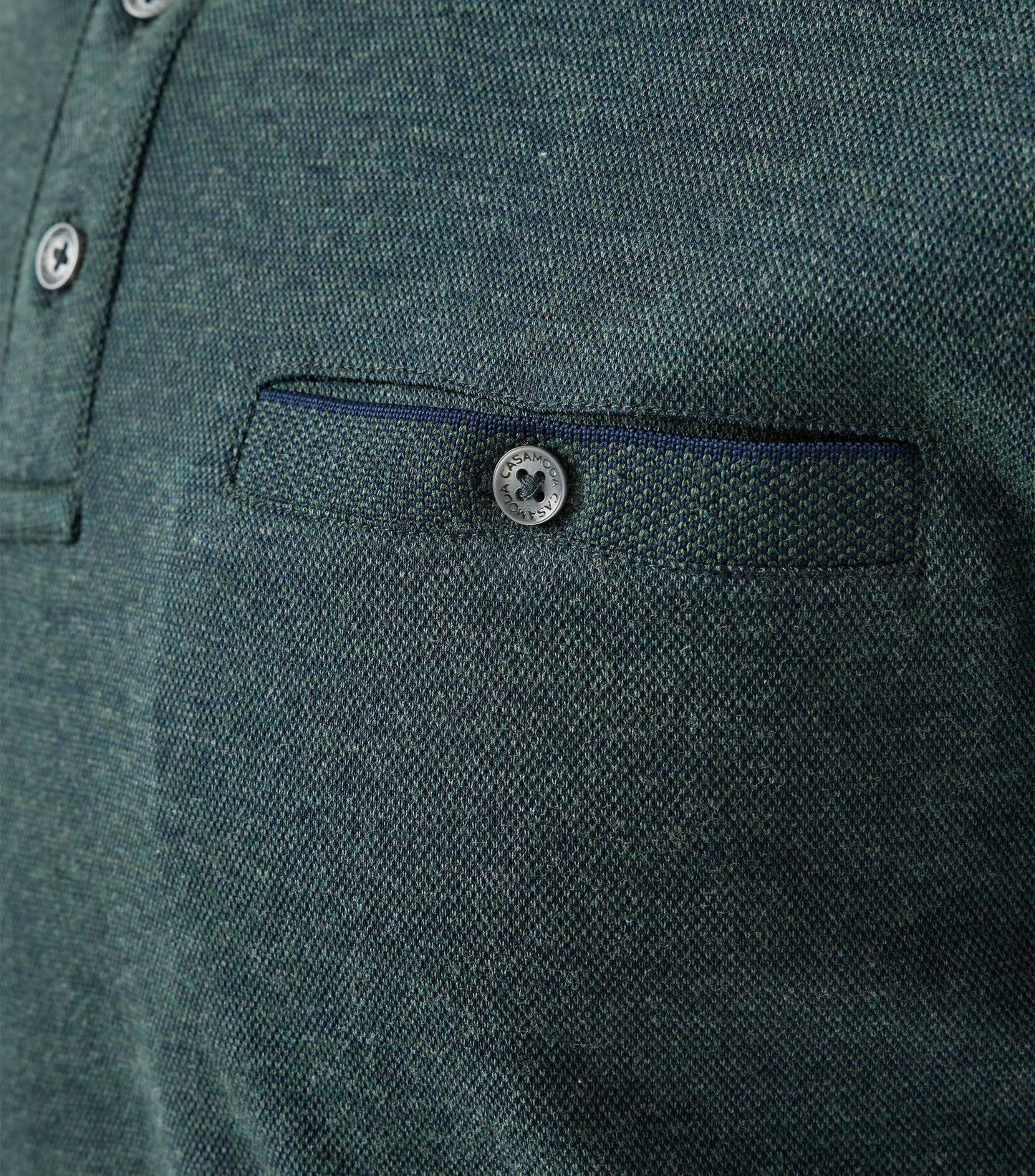 Casa Moda Herren Polo-Shirt grün