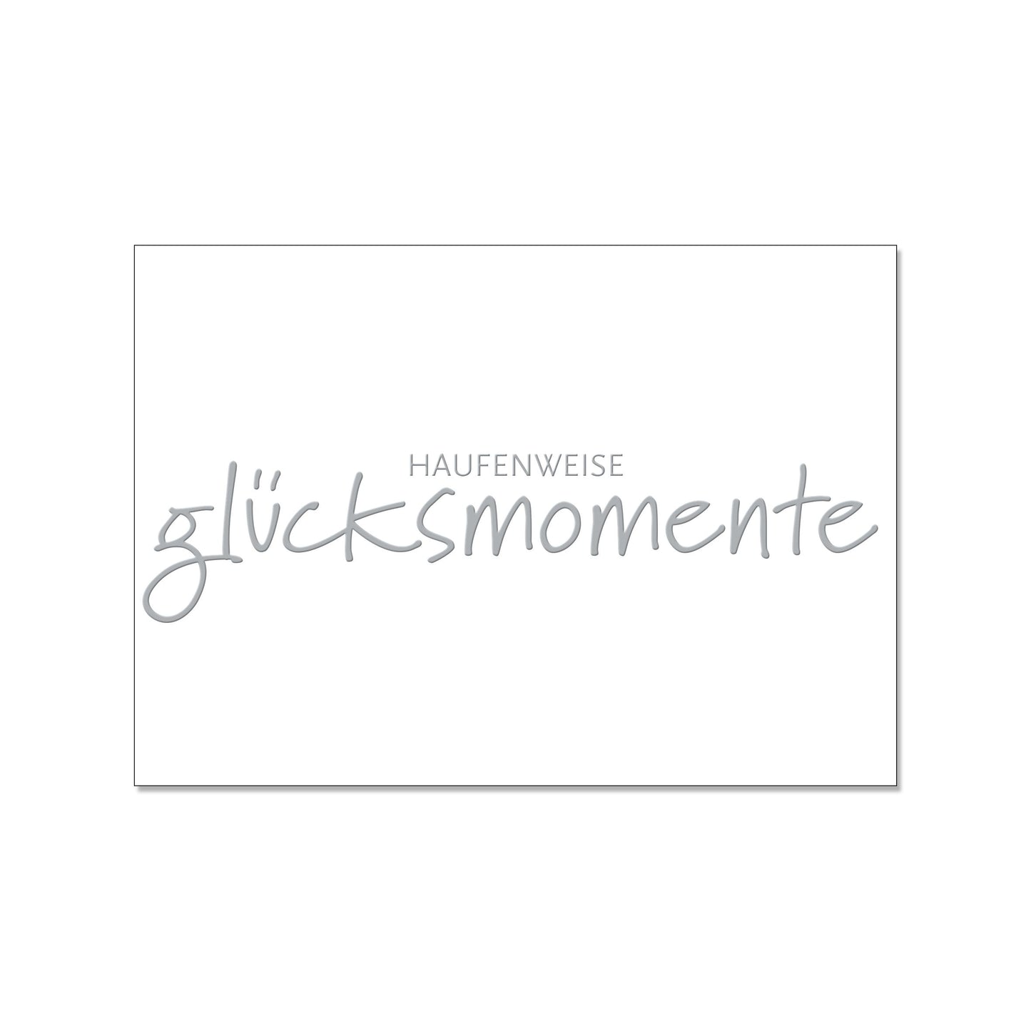 17;30 Hamburg – Postkarte quer, Haufenweise Glücksmomente